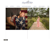 Tablet Screenshot of amandapuskarphotography.com